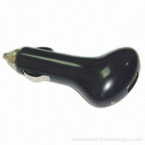 USB Car Charger with 12 to 24V DC Input Voltages, CE-/RoHS-certified